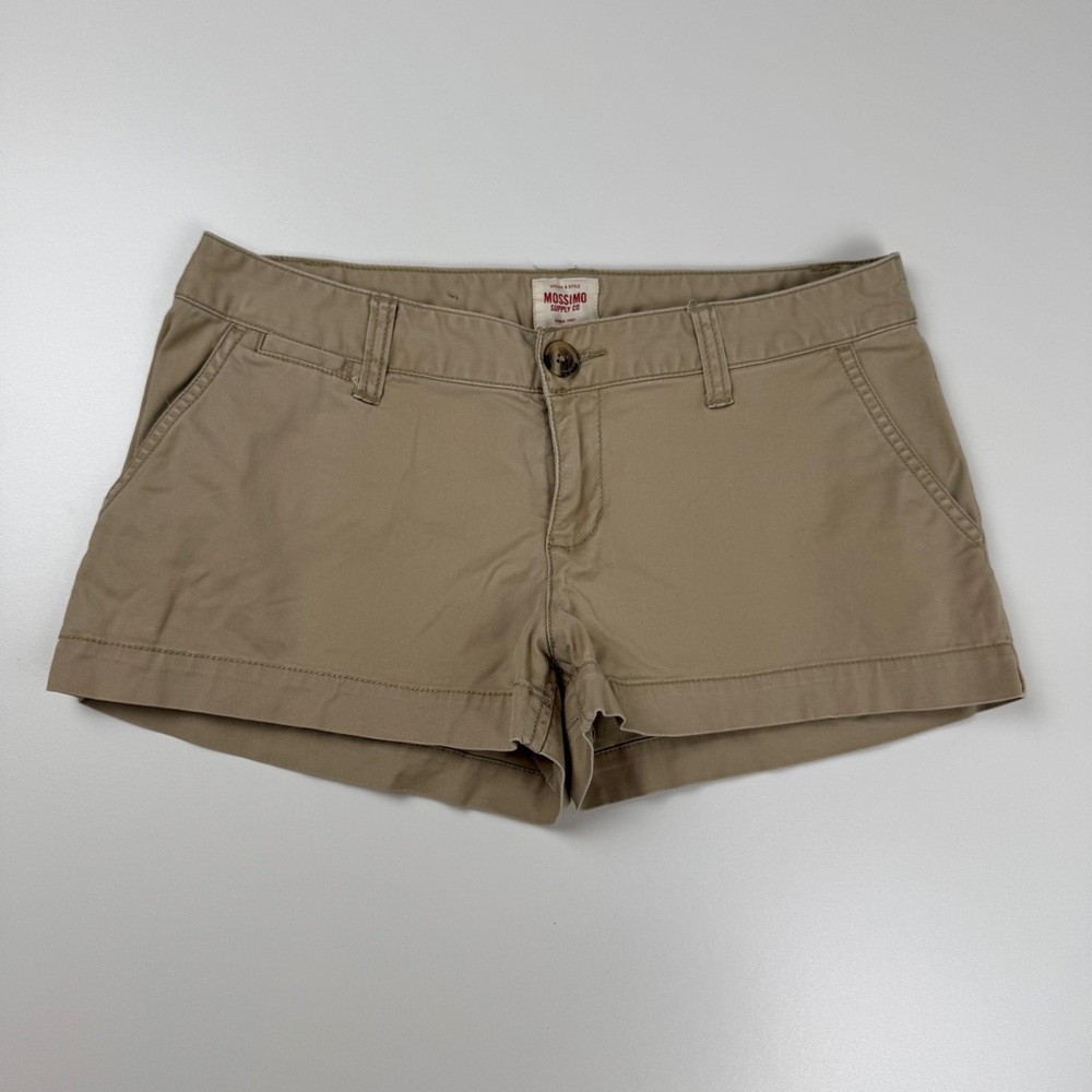 Mossimo Tan Khaki Low Rise Vintage Y2K Preppy Micro Shorts ‘Size 7 Fit 6’